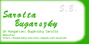 sarolta bugarszky business card